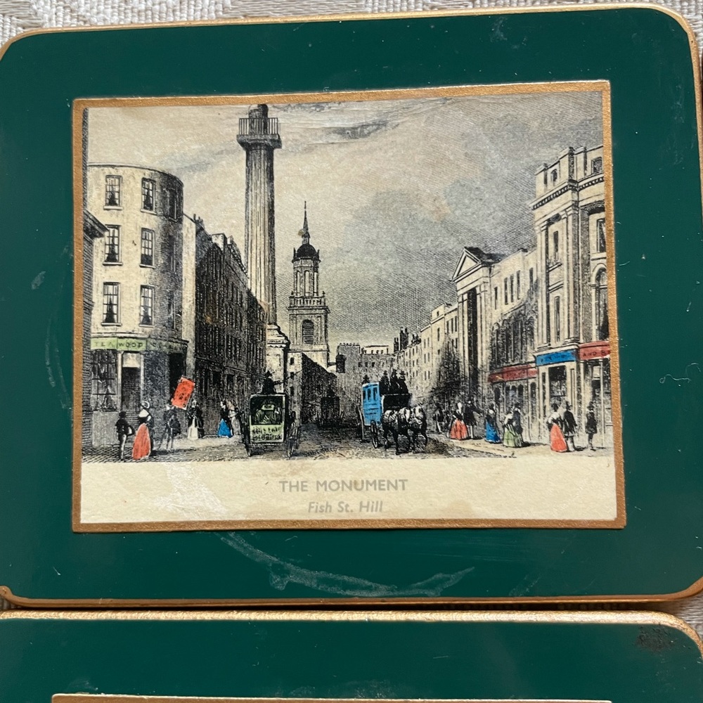 6 Vintage British Coaster Set *FAIR* - Picture 7 of 8